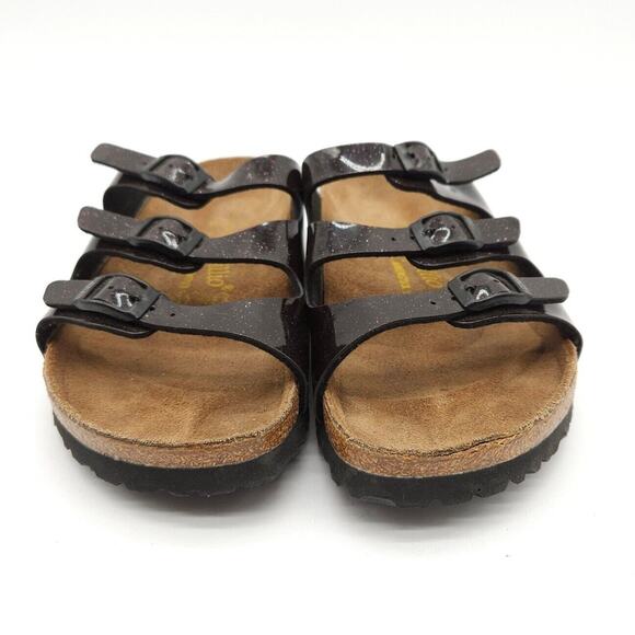 Birkenstock Papillio (Womens US 6) Florida Slide Sandals Metallic Purple 3 Strap - Picture 3 of 9